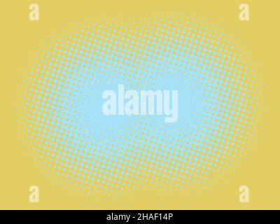 Gelber Halbton Hintergrund Pop Art Retro Vektor Illustration Stock Vektor