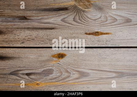 Holzbraun beige Textur. Abstrakter Hintergrund für das Design. Natürliche umweltfreundliche Materialien. Leichte Struktur aus Eiche oder Kiefer Brett. Horizontal komposi Stockfoto