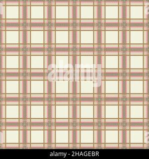 Stoff-Illustration mit buntem Tartan-Nahtmuster. Strukturierter karierter Hintergrund. Hochwertige Illustration Stockfoto