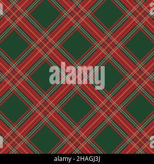 Stoff-Illustration mit buntem Tartan-Nahtmuster. Strukturierter karierter Hintergrund. Hochwertige Illustration Stockfoto