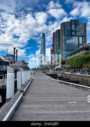 Barangaroo Buildings und King Street Wharf, Sydney, Australien Stockfoto