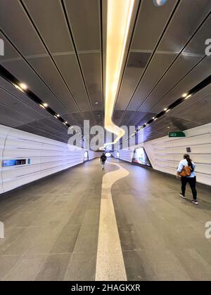 Wynyard Walk, Wynyard Station, Sydney NSW Australien Stockfoto