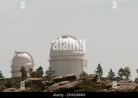 Astronomisches Observatorium von Calar Alto in Almeria Stockfoto