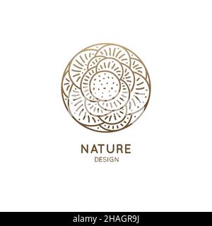 Blumenlogo aus Rose Stock Vektor