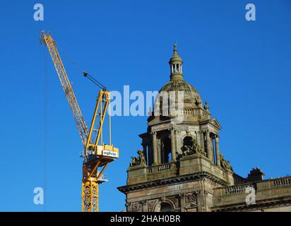 Ogilvie Bau Turmdrehkran. George Square, Glasgow, Schottland, Vereinigtes Königreich, Europa. Stockfoto