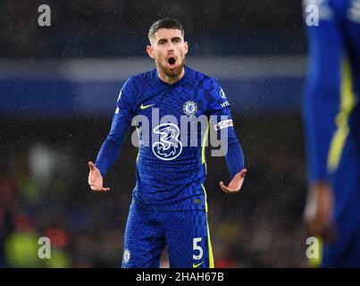 London, Großbritannien. 11th Dez 2021. 11. Dezember - Chelsea gegen Leeds United - Premier League - Stamford Bridge Jorgeinha während des Spiels der Premier League in Stamford Bridge, London. Bildnachweis: Kredit: Mark Pain/Alamy Live Nachrichten Stockfoto