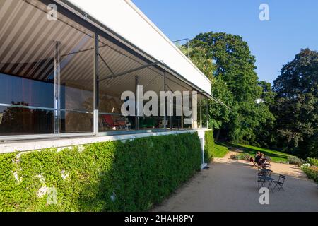 Brno (Brünn): Villa Tugendhat, nach Plänen des Architekten Ludwig Mies van der Rohe, in , Jihomoravsky, Südmähren, Südmähren, Stockfoto