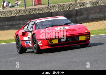 Gary Culver, Ferrari 328 GTB, Pirelli Ferrari Formula Classic, organisiert vom Ferrari Club of Great Britain, Festival Italia, Brands Hatch, Fawkham, Stockfoto