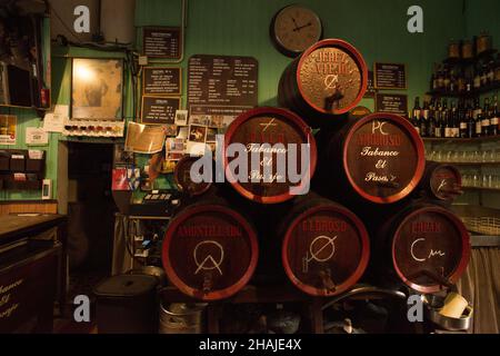 Tabanco El Pasaje im historischen Zentrum von Jerez de la Frontera Stockfoto