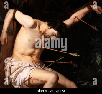 St. Sebastian von Gerrit van Honthorst (Gerard van Honthorst: 1592-1656), Öl auf Leinwand, c.. 1623 Stockfoto