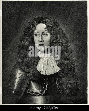 Porträt von John Graham, 1st Viscount Dundee, bekannt als der Laird of Claverhouse von 7th, bis er 1688 zur Viscountcy erhoben wurde, war ein schottischer Soldat und Adliger, ein Tory und ein Episkopaler. Stockfoto