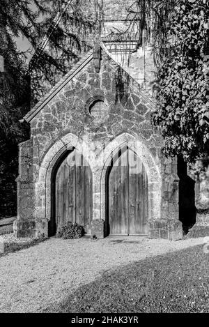 Eine kleine vergessene Kapelle auf der Herreninsel im Chiemsee in Bayern Stockfoto