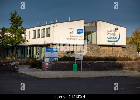 Das Äußere des Scottish Borders Campus, Borders College, der Heriot-Watt University, Galashiels, Scottish Borders, Schottland, Großbritannien Stockfoto