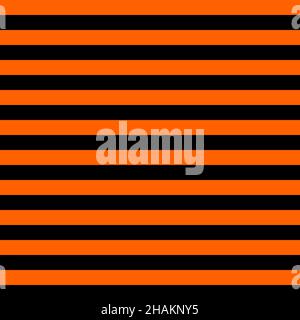 Orangefarbene schwarze Streifen im nahtlosen Muster. Vektorgrafik. Stock Vektor