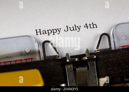 Happy Fourth of July - Unabhängigkeitstag Stockfoto