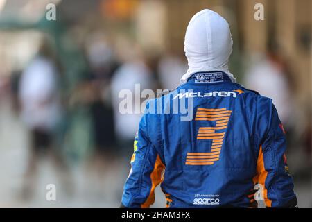 Abu Dhabi, Abu Dhabi. 14th Dez 2021. Daniel Ricciardo (AUS) McLaren. 14.12.2021. Formula 1 Testing, Yas Marina Circuit, Abu Dhabi, Dienstag. Bildnachweis sollte lauten: XPB/Press Association Images. Quelle: XPB Images Ltd/Alamy Live News Stockfoto