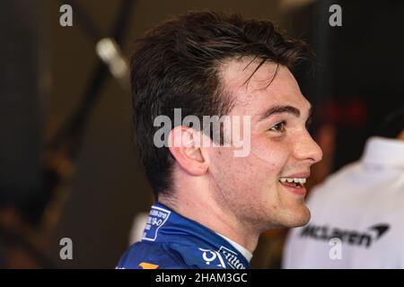 Abu Dhabi, Abu Dhabi. 14th Dez 2021. Pato O'ward (MEX) McLaren. 14.12.2021. Formula 1 Testing, Yas Marina Circuit, Abu Dhabi, Dienstag. Bildnachweis sollte lauten: XPB/Press Association Images. Quelle: XPB Images Ltd/Alamy Live News Stockfoto