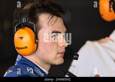 Abu Dhabi, Abu Dhabi. 14th Dez 2021. Pato O'ward (MEX) McLaren. 14.12.2021. Formula 1 Testing, Yas Marina Circuit, Abu Dhabi, Dienstag. Bildnachweis sollte lauten: XPB/Press Association Images. Quelle: XPB Images Ltd/Alamy Live News Stockfoto