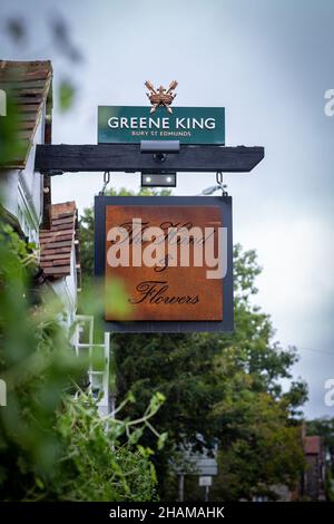 Die Hand und Blumen, Award-winning Gastro Pub von Tom Kerridge Stockfoto