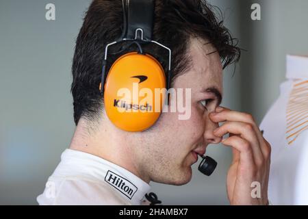 Abu Dhabi, Abu Dhabi. 14th Dez 2021. Pato O'ward (MEX) McLaren. 14.12.2021. Formula 1 Testing, Yas Marina Circuit, Abu Dhabi, Dienstag. Bildnachweis sollte lauten: XPB/Press Association Images. Quelle: XPB Images Ltd/Alamy Live News Stockfoto