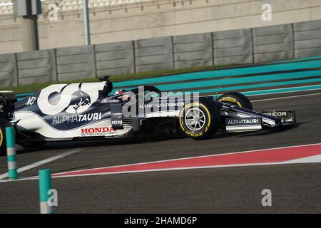 14.12.2021, Yas Marina Circuit, Abu Dhabi, Formel-1-Testfahrten, im Bild Liam Lawson (NZL), Scuderia AlphaTauri Honda Stockfoto
