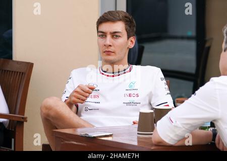 Yas Island, Vereinigte Arabische Emirate. 14th Dez 2021. Yas Marina Circuit, Yas Island am 14. Dezember 2021 George Russell (GBR), Mercedes während der FORMEL 1 18-ZOLL PIRELLI NACHSAISON TESTS Vereinigte Arabische Emirate Eleanor Hoad Credit: Every Second Media/Alamy Live News Stockfoto