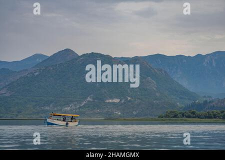 Virpazar Montenegro - September 16 2021: Nationalpark Skadar-See an der Grenze Montenegros zu Albanien Stockfoto