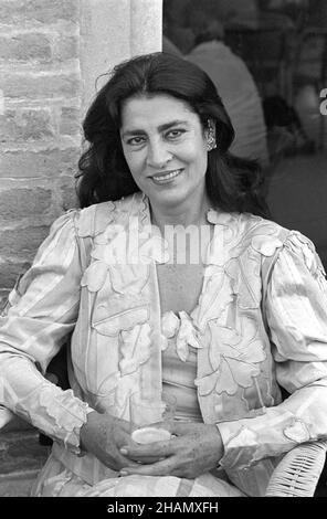 - Festival del Cinema di Venezia 1982; l'attrice greca Irene Papas - Venice Film Festival 1982; die griechische Schauspielerin Irene Papas Stockfoto