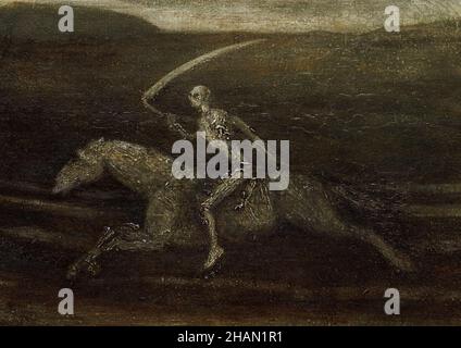 The Race Track, (Death on a Pale Horse), Detail aus einem Gemälde von Albert Pinkham Ryder, 1896-1908 Stockfoto