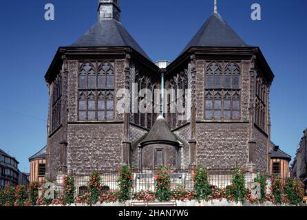 Honfleur, Sainte-Cathérine, Zwillingschor von Osten Stockfoto