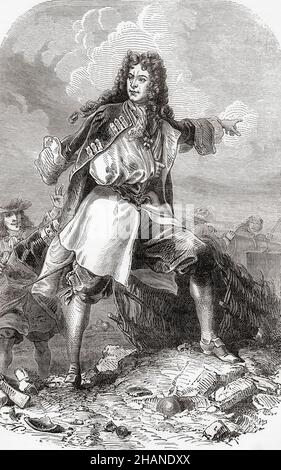 Louis François de Boufflers, Herzog von Boufflers, 1644 – 1711. Französischer Soldat. Aus Cassells Illustrated History of England, veröffentlicht um 1890. Stockfoto