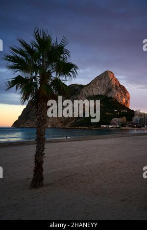 Calpe und der Ifach-Felsen (Alicante - Spanien) Stockfoto