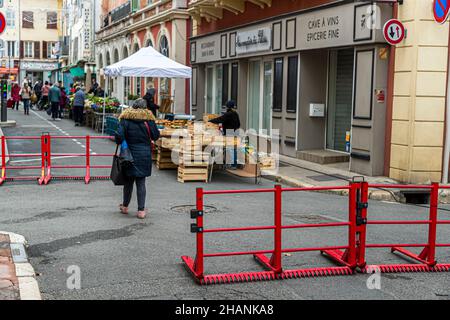 Wochenmarkt in Draguignan, Frankreich Stockfoto