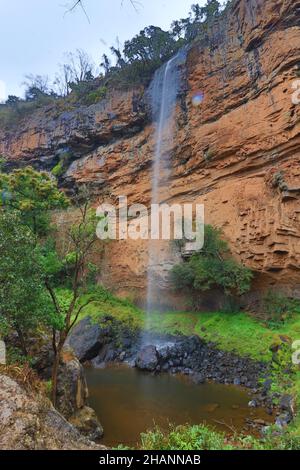 Wunderschöne Landschaft der Bridal Veil Falls in Mpumalanga Stockfoto