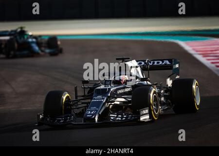 40 LAWSON Liam (nzl), Scuderia AlphaTauri Honda AT02, Aktion während der 2021 Nachsaison-Tests vom 14. Bis 15. Dezember 2021 auf dem Yas Marina Circuit, auf der Insel Yas, Abu Dhabi - Foto Antonin Vincent / DPPI Stockfoto