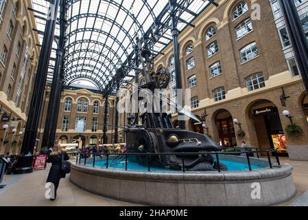 Hay's Gallerie ist ein beeindruckendes, gemischtes Gebäude mit begehrenswerten Büroflächen im Lagerhausstil und außergewöhnlichen Möglichkeiten für den Einzelhandel und Wohnhäuser. Stockfoto