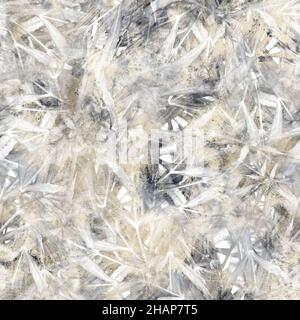 Nahtloses, neutrales und weißes, klassisch-abstraktes Oberflächenmuster für den Druck. Stockfoto