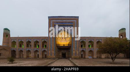 Mohammed Rakhim Khan Madrasa in Chiwa, Usbekistan Stockfoto