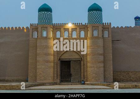 Tor der Arche Kuhna (Kunya) in Chiwa, Usbekistan Stockfoto