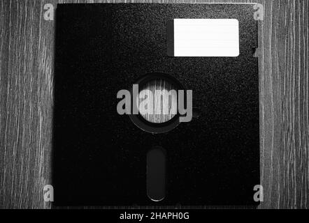 Diskette 5,25 Zoll Vintage Computer Speicher Hintergrund Stockfoto