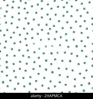 Elegante ditsy Trio von Blättern Textur Vektor nahtlose Muster Hintergrund. Gruppen von winzigen grünen Blättern millefleur Stil auf weißem Hintergrund. Duotone Hand Stock Vektor