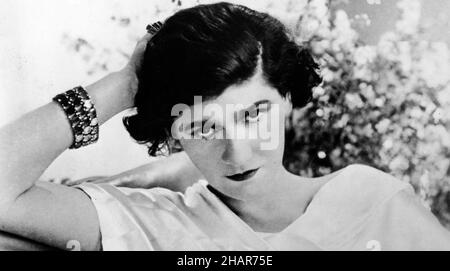 COCO CHANEL (1883-1971) Französische Modedesignerin um 1920 Stockfoto