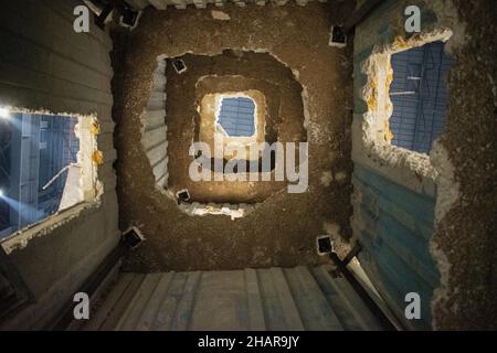 Mailand, Italien: In einem der sieben himmlischen Paläste, der permanenten Installation des deutschen Bildhauers Alnselm Kiefer im Pirelli Hangar Bicocca Stockfoto