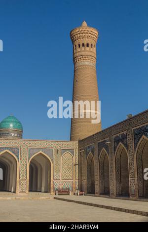 Innenhof von Kalyan Moschee in Buchara, Usbekistan Stockfoto