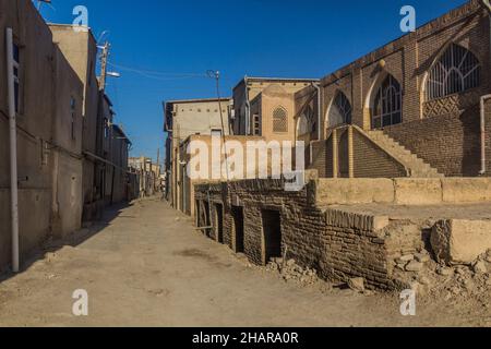 Gasse in einem Wohngebiet von Buchara, Usbekistan Stockfoto