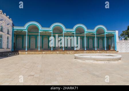 Emirs Sommerpalast mondähnlicher Sterne Sitorai-Mokhi-Khosa in der Nähe von Buchara, Usbekistan Stockfoto