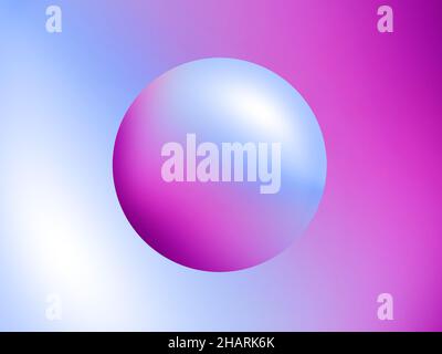 Farbverlauf Kugeln Illustration in trendigen Farben. Die bunten Kugeln auf weißem Hintergrund für Banner, Vorlage, Web-Element, etc. Kreative elemen Stockfoto