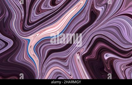 Flüssige abstrakte Ölfarbe für den Hintergrund. Schöne Farbmischung auf Leinwand. Grafiken mit Farbabstufungen in Orange, Braun und Schwarz Stockfoto