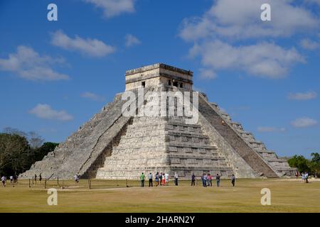 Mexiko Chichen Itza - Stufenpyramide und Maya-Tempel El Castillo Stockfoto