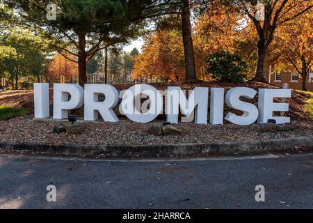 **DATEI FOTO** Direktor an Lebron James' I Promise School tritt zurück, nachdem er angeblich Schüler AKRON, OH, schlug - 07. NOVEMBER: Ansicht der Lebron James I Promise School in Akron, Ohio am 7. November 2021. Kredit: DeeCee Carter/MediaPunch Stockfoto